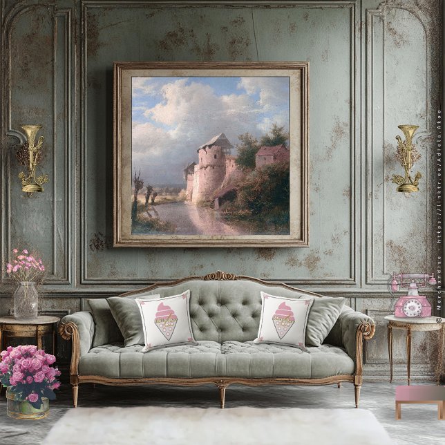 Oreillers - Crème Glacée Irrésistible par Poète Ad (Irresistible Ice Cream Throw Pillows designd by Poet Adiela Akoo. Browse my store for more fab finds)