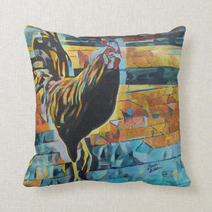Oreillers D'Art Personnalisé Avec Rooster Ouest Cl