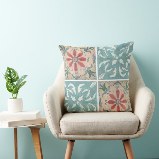 Oreillers Jetant De Carreaux Mulitples Décoratifs  (Chaise)