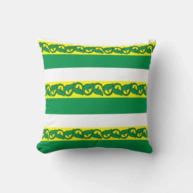 oreillers motif feuille (Recto)