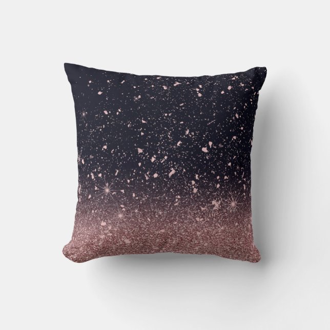 Oreillers rose Gold et Black Thaillow (Recto)