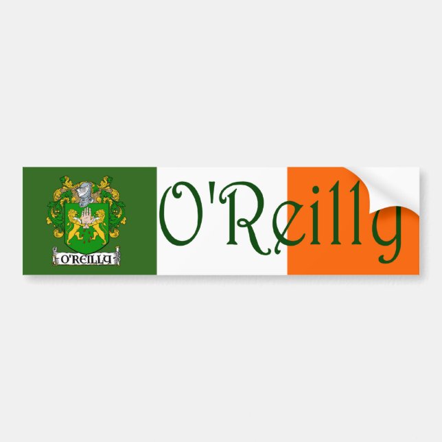 O'Reilly Coat of Arms Flag Autoaufkleber (Vorne)