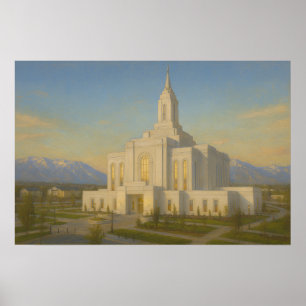 Orem Utah Tempel Gemälde™ LDS Wandkunst Poster
