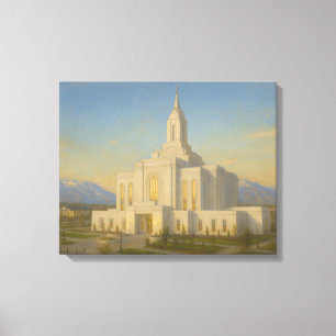 Orem Utah Temple Painting™ LDS Wall Art Leinwand
