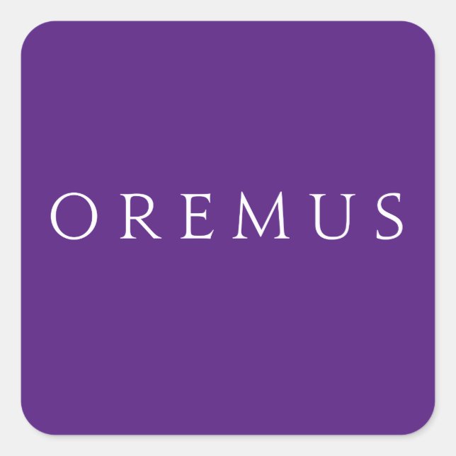 Oremus Stickers: Liturgical Colors Quadratischer Aufkleber (Vorderseite)