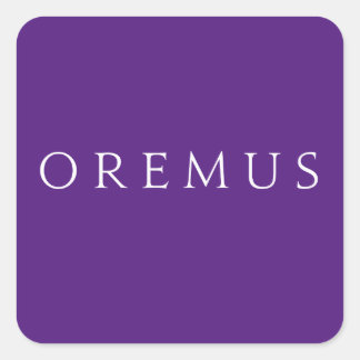 Oremus Stickers: Liturgical Colors Quadratischer Aufkleber