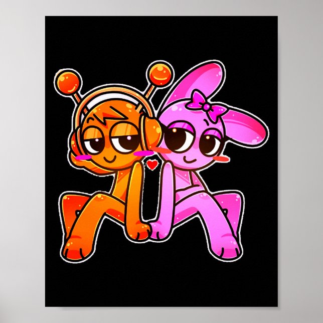 Oren X Nki Sprunky Couple! _ Simon Funbot Comfort  Poster (Vorne)