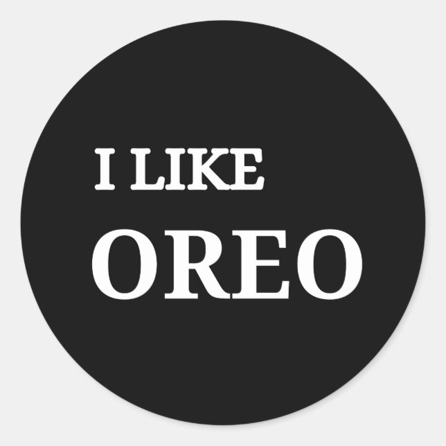 Oreo Cookie Runder Aufkleber (Vorderseite)