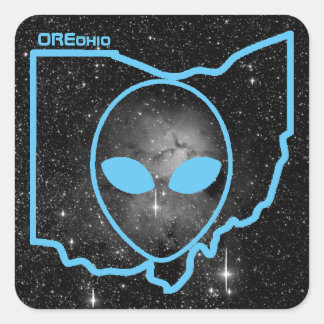 OREohio-Logo Quadratischer Aufkleber