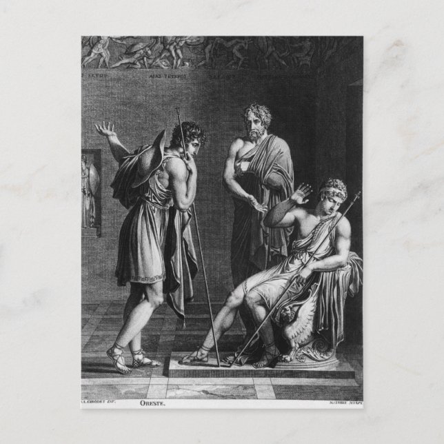 Orestes und Pyrrhus Postkarte (Vorderseite)