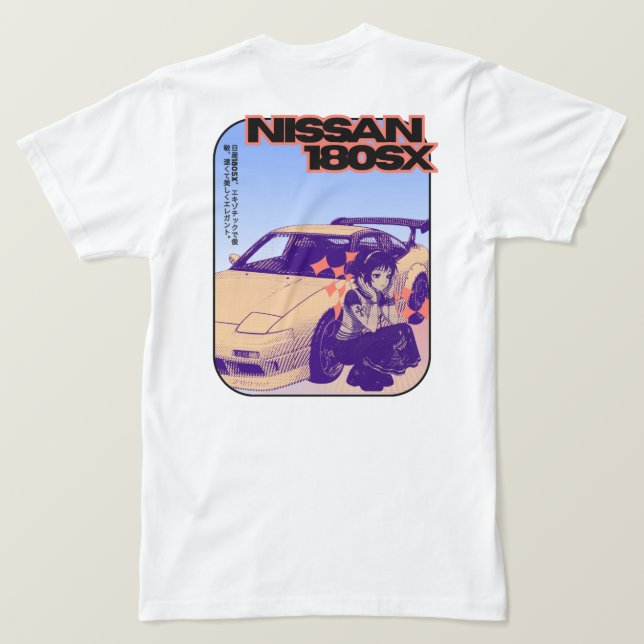 Orexo "Midnight Drift: 180SX Edition" T-Shirt (Design Rückseite)