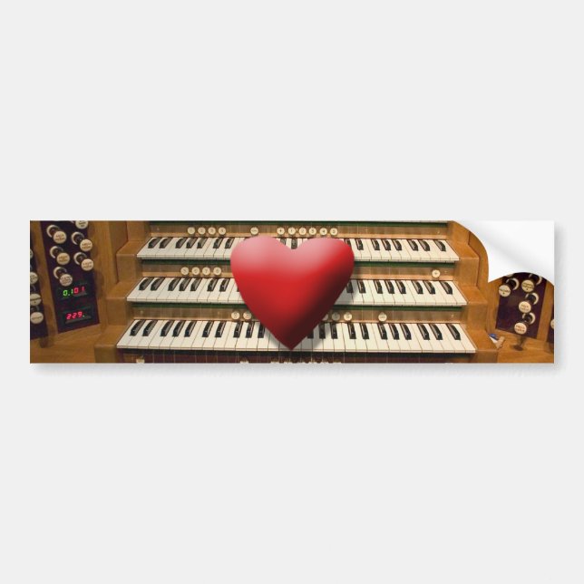 Organ-Autoaufkleber der Liebe I Autoaufkleber (Vorne)