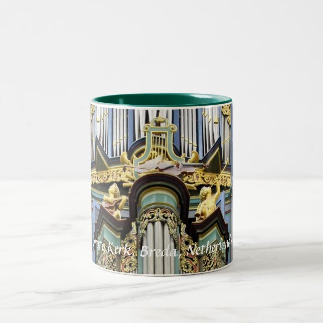 Organ Bredas Grote Kerk, Nahaufnahme Zweifarbige Tasse (Mittel)