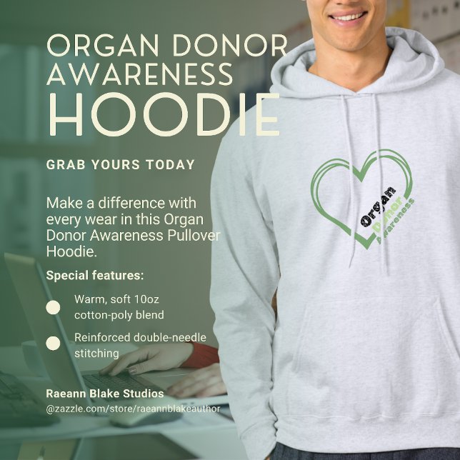 Organ Donor Awareness Pullover Hoodie (Von Creator hochgeladen)