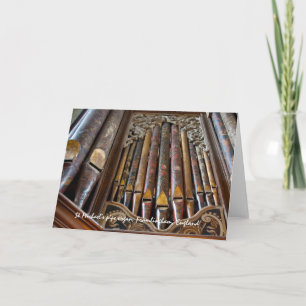 Organ, Framlingham, BRITISCHE Grußkarte Karte