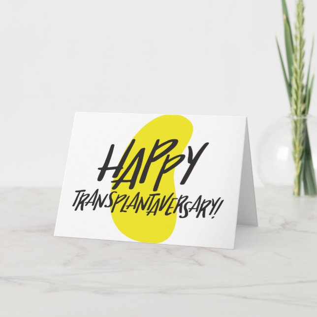 Organ | Happy Transplantaversary Card Karte (Vorderseite)