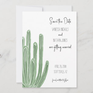 Organ Pipe Cactus Enregistrer La Date Invitation
