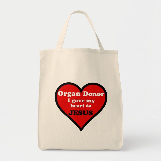Organ Spender Herz Tragetasche (Vorne)