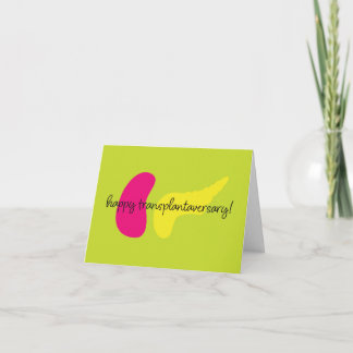 Organ SPK Happy Transplantaversary Grußkarte Dankeskarte