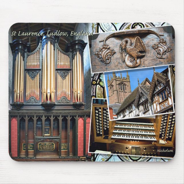 Organ St. Laurence, Ludlow, England Mousepad (Vorne)