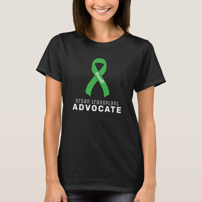Organ Transplant Advocate Black Women's T-Shirt (Vorderseite)