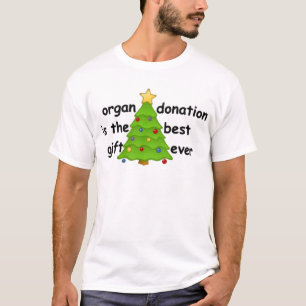 Organ-Transplantat-Bewusstsein Weihnachtsbaum Feie T-Shirt