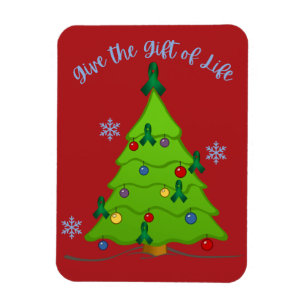 Organ- und Gewebespende-Bewusstseins-Weihnachtsbau Magnet