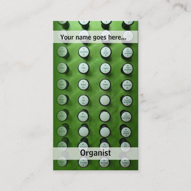 OrganendVisitenkarte Visitenkarte (Vorderseite)