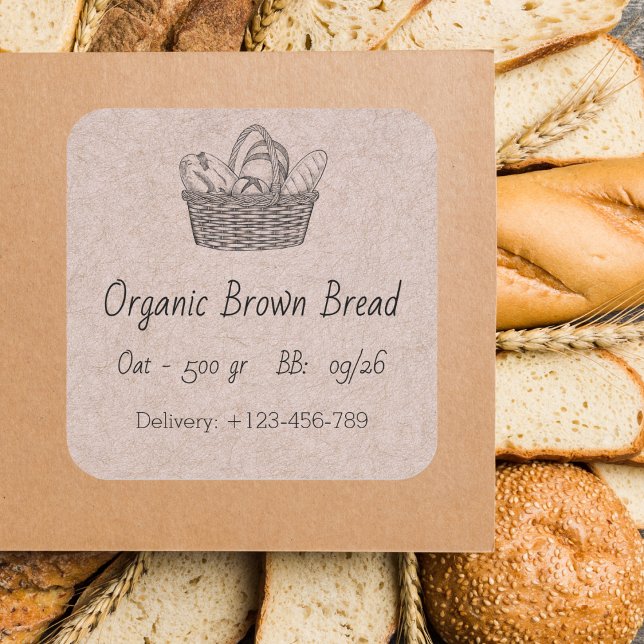 Organic Brown Bread Sticker (Créateur téléchargé)