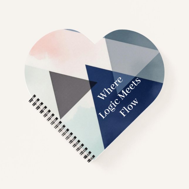 Organic Geometry Fusion | Watercolour Notizbuch (Vorderseite)