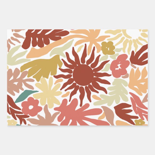ORGANIC SHAPES  GESCHENKPAPIER SET (Vorderseite)