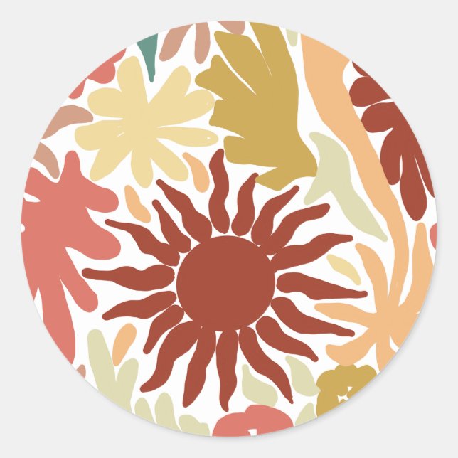 ORGANIC SUN  RUNDER AUFKLEBER (Vorderseite)