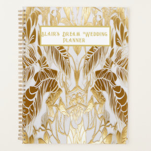 Organisateur de mariage élégant or et ivoire