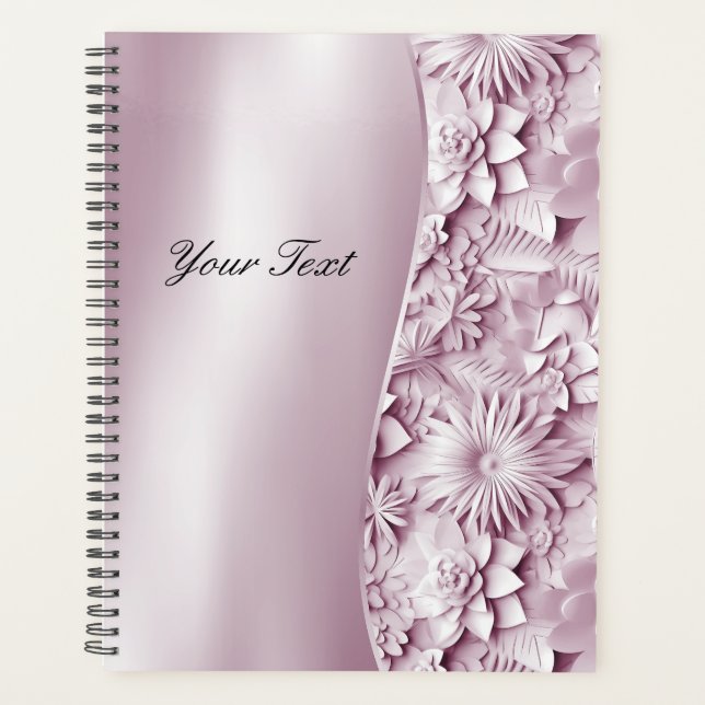 Organisateur de mariage floral rose (Devant)