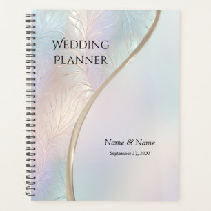 Organisateur de mariage iridescent abstrait modern