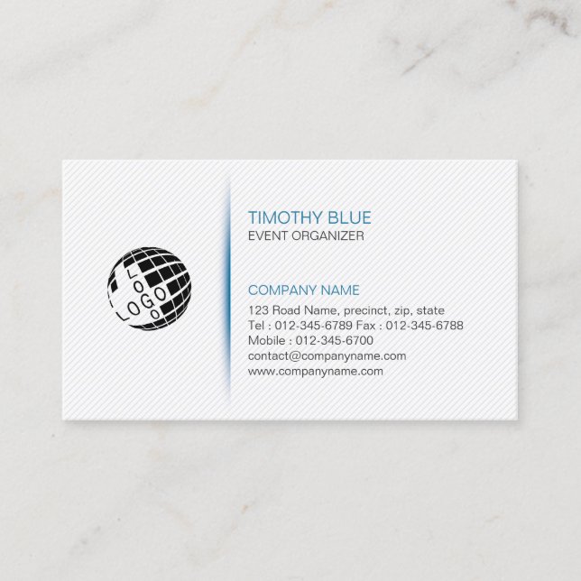 Organisateur d'événements Services Carte de visite (Devant)