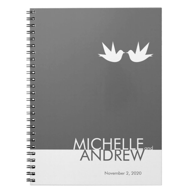 Organisateur moderne de livre d'invité de mariage (Devant)