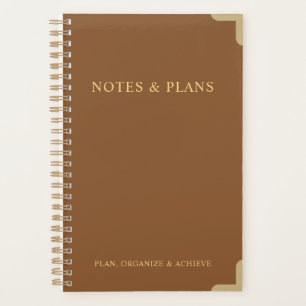 Organisateur quotidien élégant pour notes et plans
