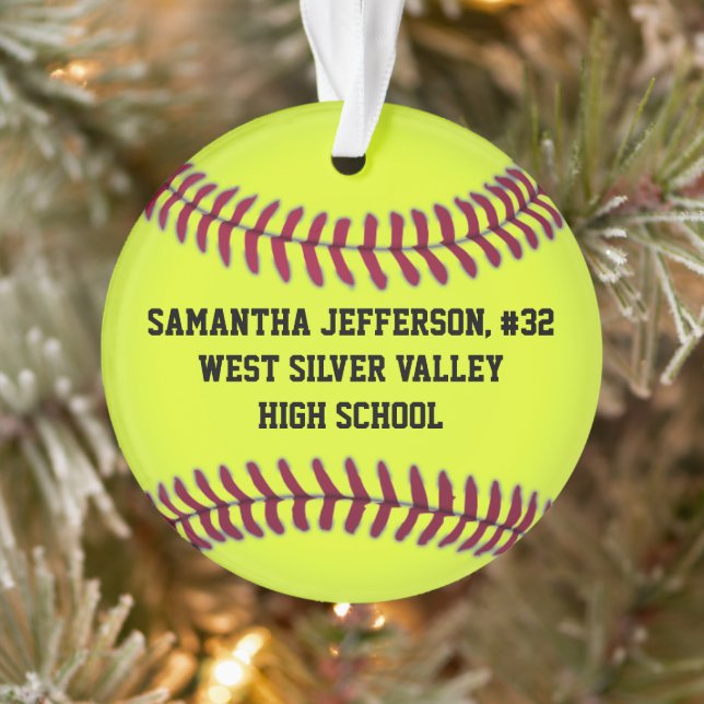Organisation sportive de softball rond personnalis (Arbre)