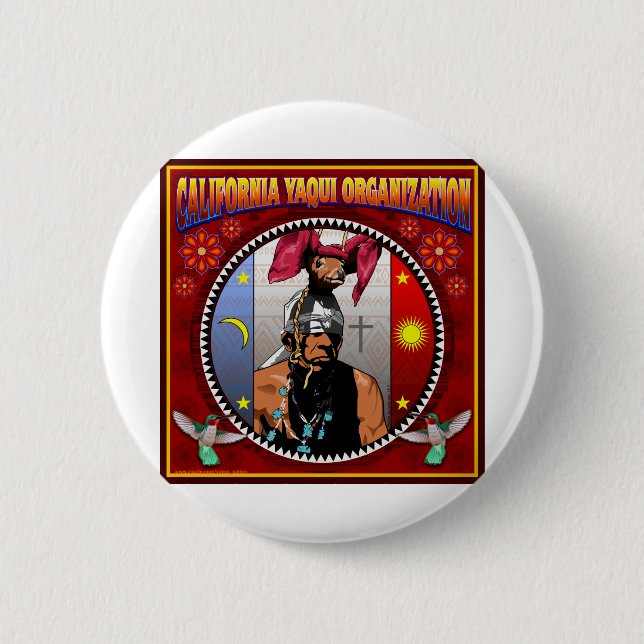 Organisationslogo Kaliforniens Yaqui Button (Vorderseite)