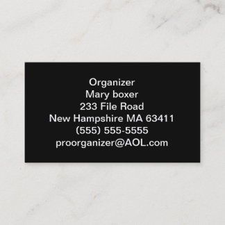Organisator-Visitenkarten Visitenkarte