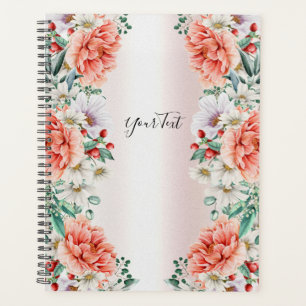Organisatrice de mariage à fleurs de pivoine aquar