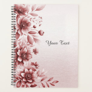 Organisatrice de mariage floral rose poussiéreux
