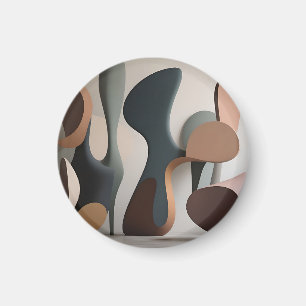 Organisch Abstrakte Skulpturale Moderne Magnet