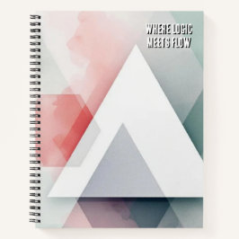 Organische Geometrie-Fusion | Aquarell & Geometris Notizbuch