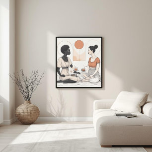 Organische Geometrie – Moderne Naturfusion II Poster