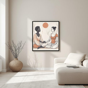 Organische Geometrie – Moderne Naturfusion XI Poster
