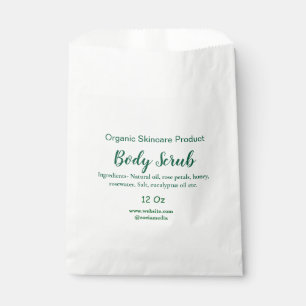 Organische grüne Natur-Körperpeeling-Butter, Name  Geschenktütchen