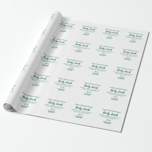 Organische grüne Natur-Körperpeeling-Butter Namen  Geschenkpapier
