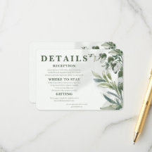 Organische moderne botanische Hochzeitseinschlussk
